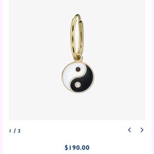 YIN YANG EARRING / With DIAMONDS